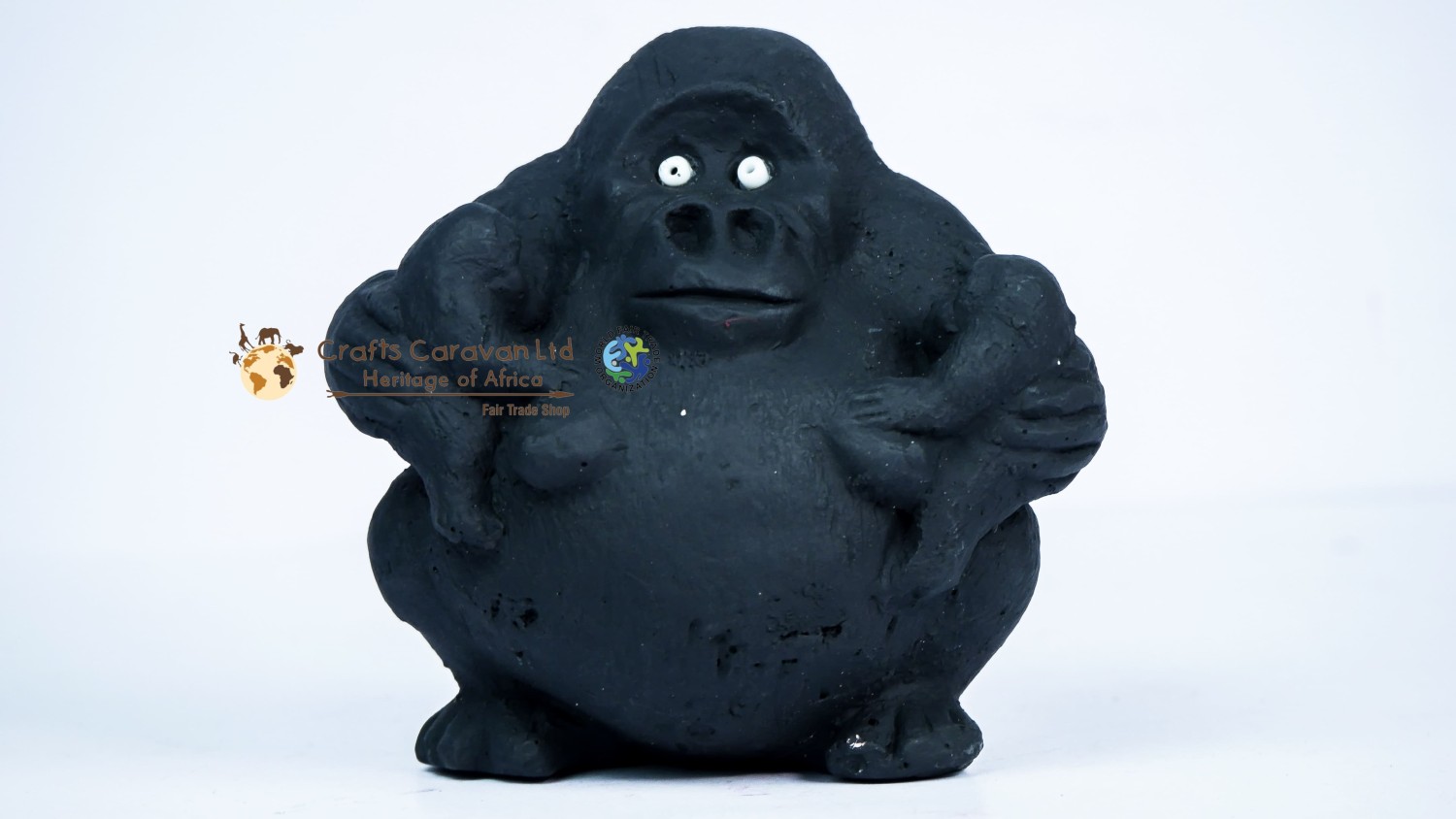 Gorilla Clay Sculpture