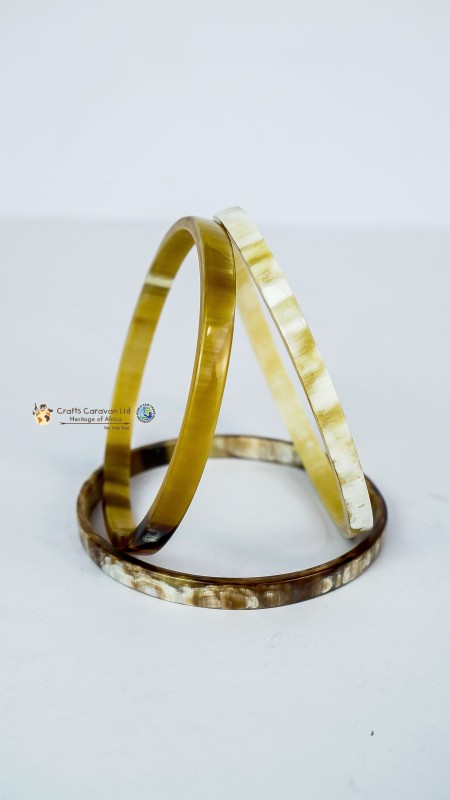 Horn Bracelets with Marble Finishing