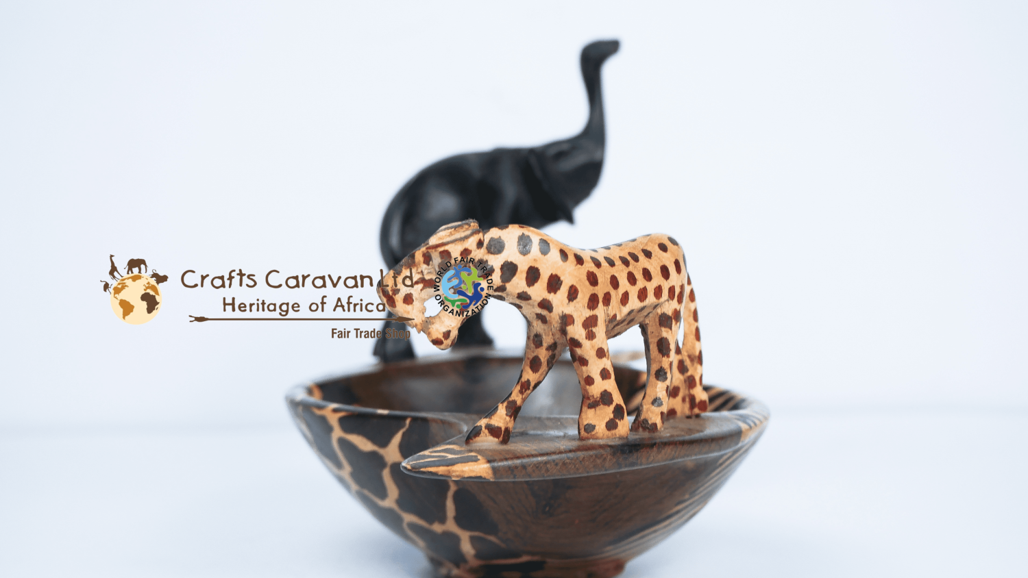 Egg shaped two animal bowl